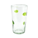 Trinkglas SPLASH lemon green highball conical 400ml handmade fairtrade