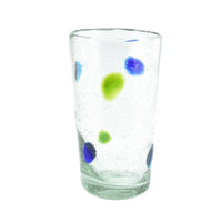 Trinkglas SPLASH POINTS highball conical 400ml handmade fairtrade