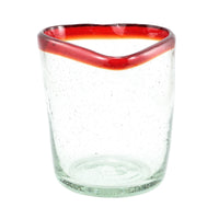 Sojawachs Kerze im Glas HEART RIM red vaso classic dof 330ml