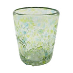 B-WARE !!!   Trinkglas CONFETTI green turquoise lowball conical 250ml