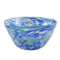 Glasschale PINTAS blue white türkis large