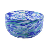 Sojawachs Kerze in der Glasschale CONFETTI blue ensaladera small 500ml